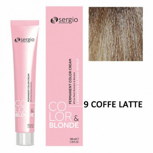 Крем-краска COLOR&BLONDE sergio professional ТОН 9 caffelatte 100мл